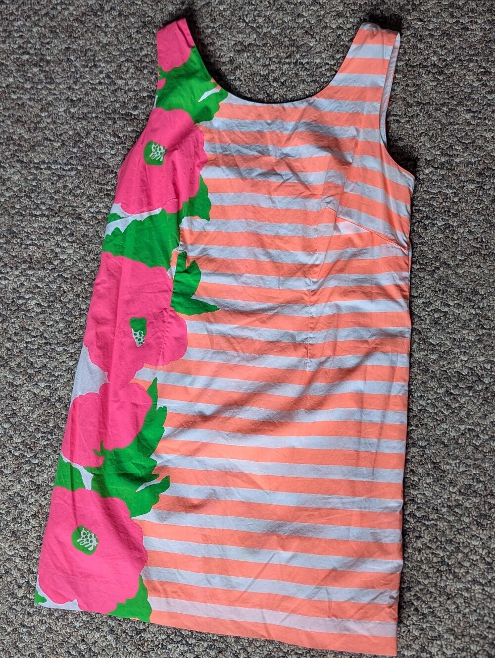 Lilly Pulitzer Orange And Pink Shift Dress, Size 14